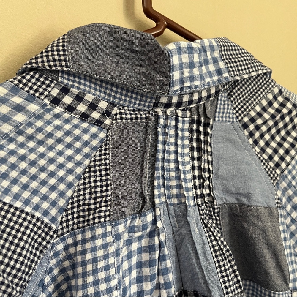 Vintage New Direction Patchwork Jacket, Blue Ging… - image 8